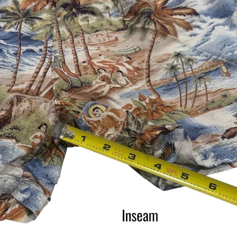Reyn Spooner Lined Tropical Hawaiian Vacation Resort‎ Swim Trunks Men's Size M